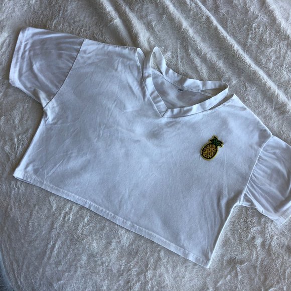 π3 for $15πCrop Top with Embroidered Pineapple - Picture 3 of 7